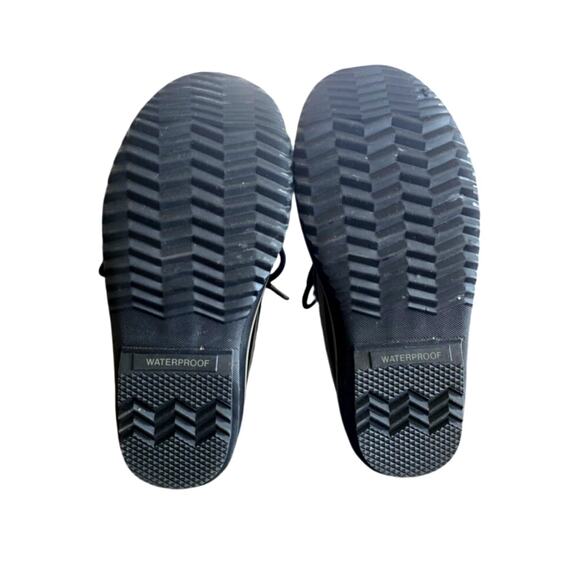 Sorel Joan of Arctic Waterproof Snow Boots Black/Navy Fur | Women’s 7 - Picture 4 of 10